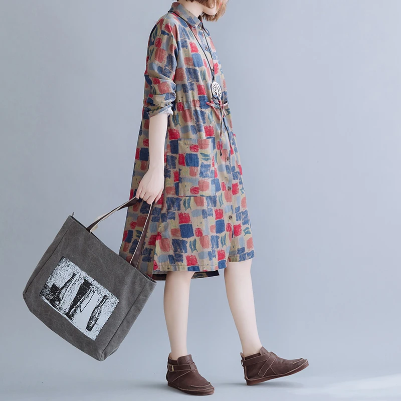 Осень Новый стиль художественный Свободные повседневные штаны с эластичной