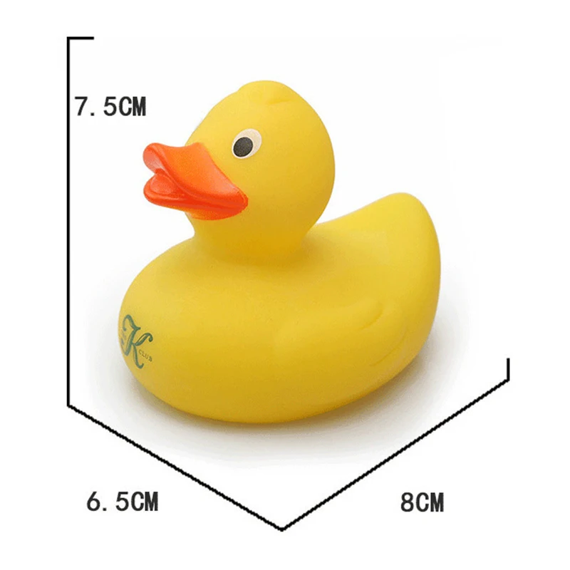 8 см Детские Игрушки для ванны ПВХ Резиновые из утиного пуха Большие желтой утки