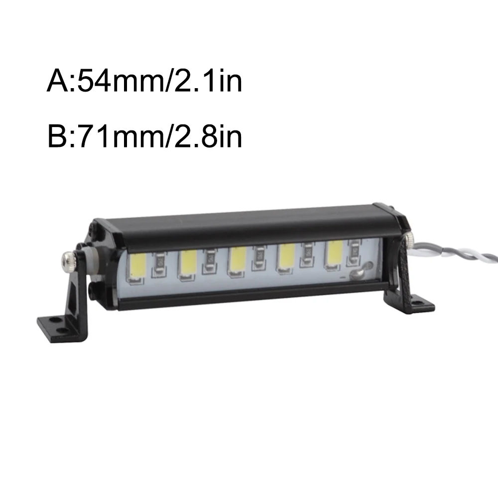 RC Crawler Metal 5 LED Light Bar Kit For TAMIYA CC01 Axial SCX10 D90 D110 90046 1/10 Remote Control Models Upgrade - Black