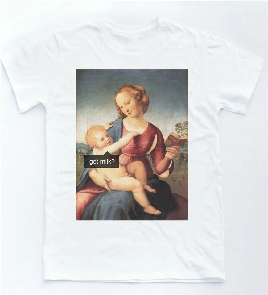 Got Milk футболка Веселая Meme Blogger Instagram Quote Tee Hashtag religion Top с принтом на заказ|Мужские