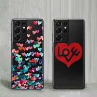 love heart phone case for samsung a32 a51 a52 a71 a72 a50 a12 a21s a s note 20 s21 10 plus fe ultra