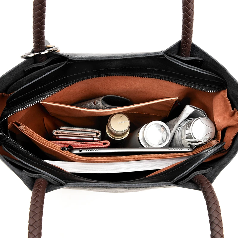 

New Women Bag Simple Handbag High Quality Tote Bag Fashion Weaving Tassel PU Leather Large Capacity Shoulder Bags for Women 2020