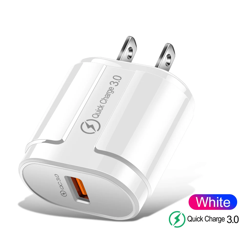 Quick Charge 3.0 USB Charger Fast Charging Portable Mobile Phone Charger For iPhone Samsung Xiaomi Huawei QC 3.0 Charger Adapter