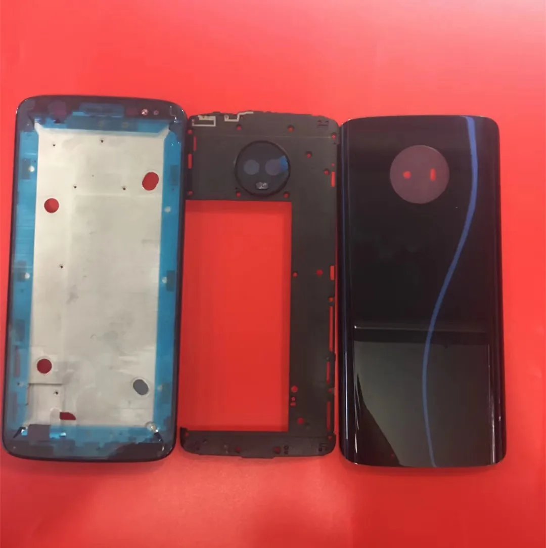 G 6 Оригинальный Корпус для Motorola Moto G6 стекло крышка батареи средняя рамка пластина