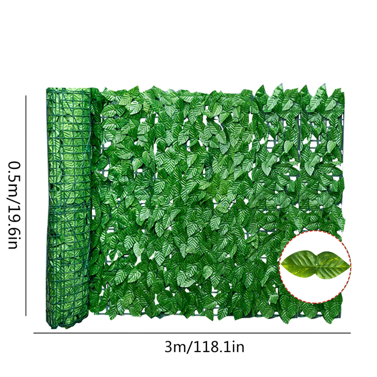 

Artificial Leaf Garden Fence Screening Roll UV Fade Protected Privacy Artificial Fence Wall Landscaping Ivy Garden Fence Panel