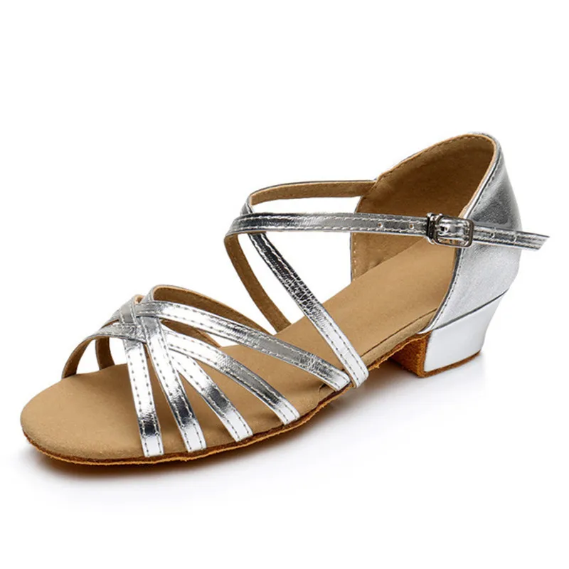 Туфли женские/Детские для латиноамериканских танцев бальные туфли танго сальсы