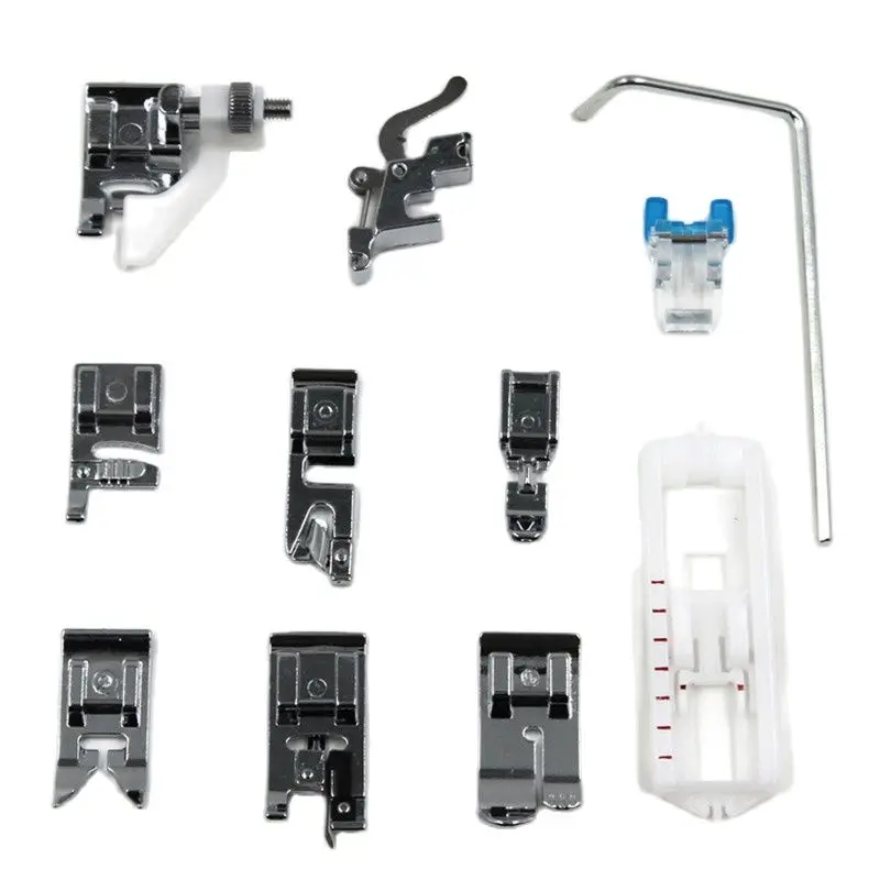 

New Arrival Tools Household Multi Function Sewing Machine Presser Foot Set 11 Piece Accessories with Guide Rod