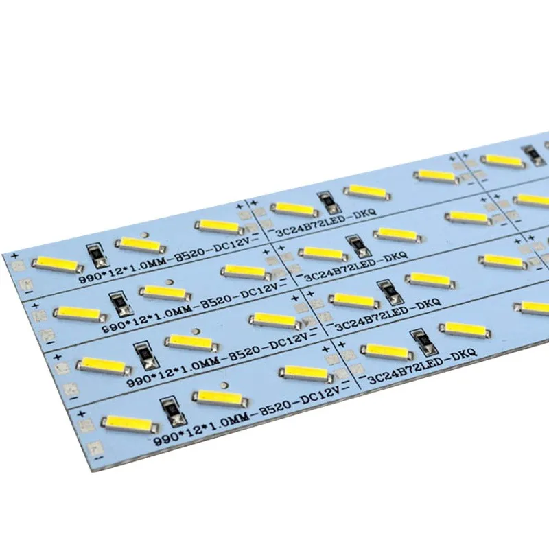 

WholeSale 100m Led 8520 smd DC12V 72leds/m Hard strip Led bar light 12V Aluminium for kitchen cabinet Warm/Cold White