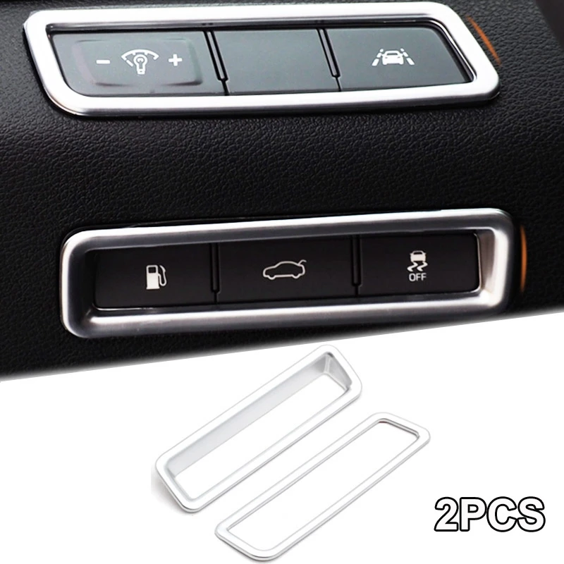 Хромированная внутренняя центральная консоль панель управления ободка отделка