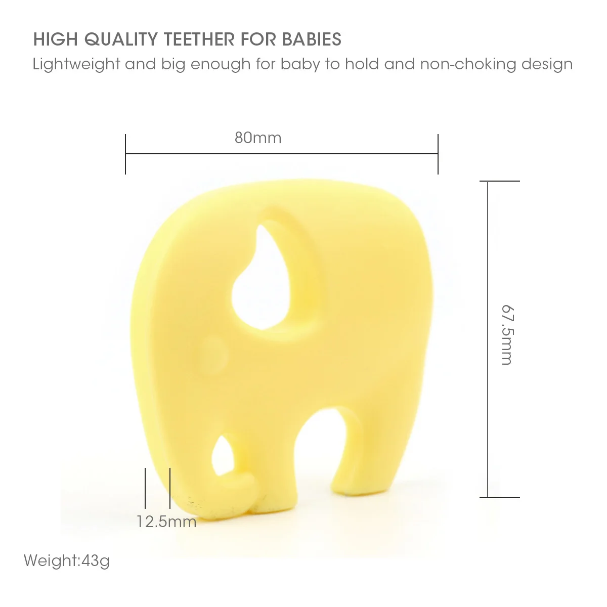 1 шт. силиконовый Прорезыватель для зубов в виде слона|baby teether|silicone teetherteether silicone |