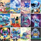 Алмазная мозаика Disney, серия Лило и Стич, квадратнаякруглая Алмазная мозаика, украшение для дома, подарок для детей, вышивка крестиком