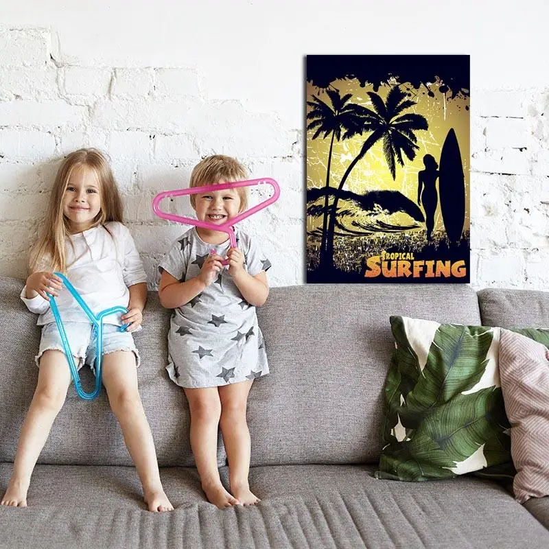 Kopen Hawaii Retro Poster Canvas Poster Schilderij Muur Art Decor Woonkamer Slaapkamer Studie Woondecoratie Prints 1T