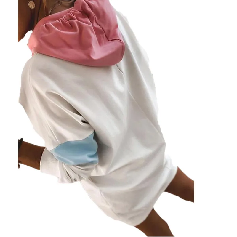 

Vintage Hoodie Sweatshirt Women Long Sleeve Drawstring Long Hooded Oversize Tops Pullovers Elegant Lady Casual Loose Sweatshirt