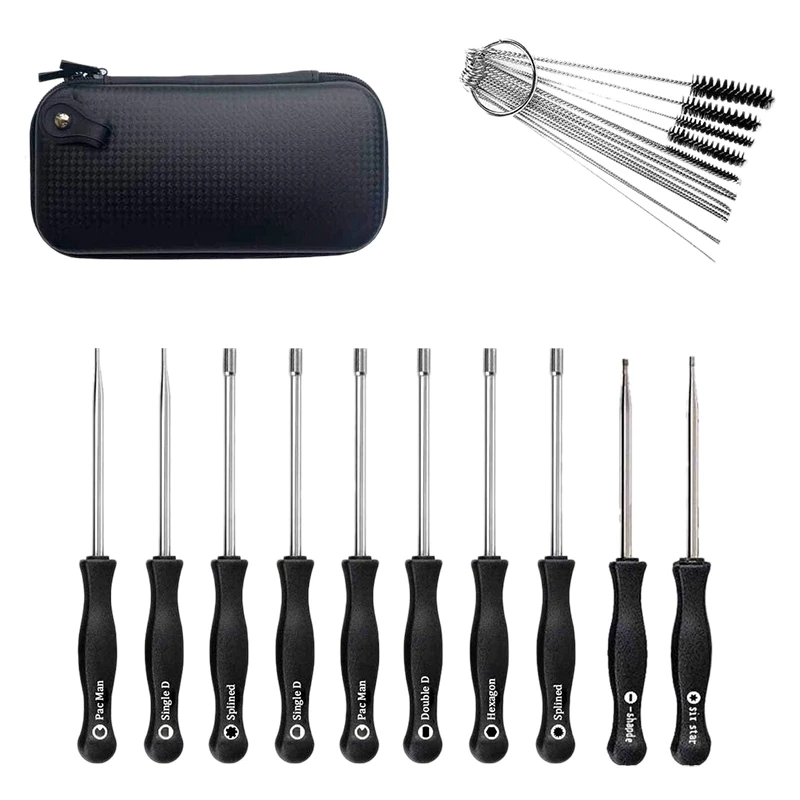 10 шт. Настройка Регулировка карбюратора Набор отверток с Carb очистки иглы кисти