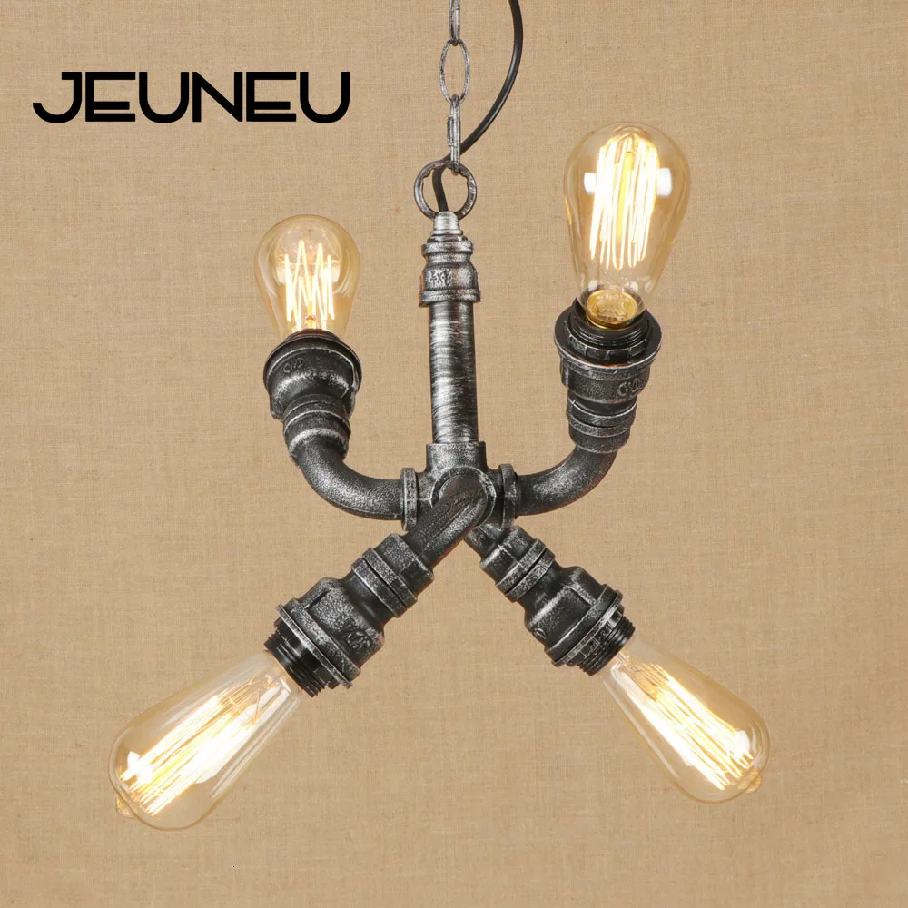 Винтаж кантри подвесные светильники 220V светодиодный железа Серебряная