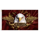 Флаг с орлом Римской империи, сената, 90x150 см