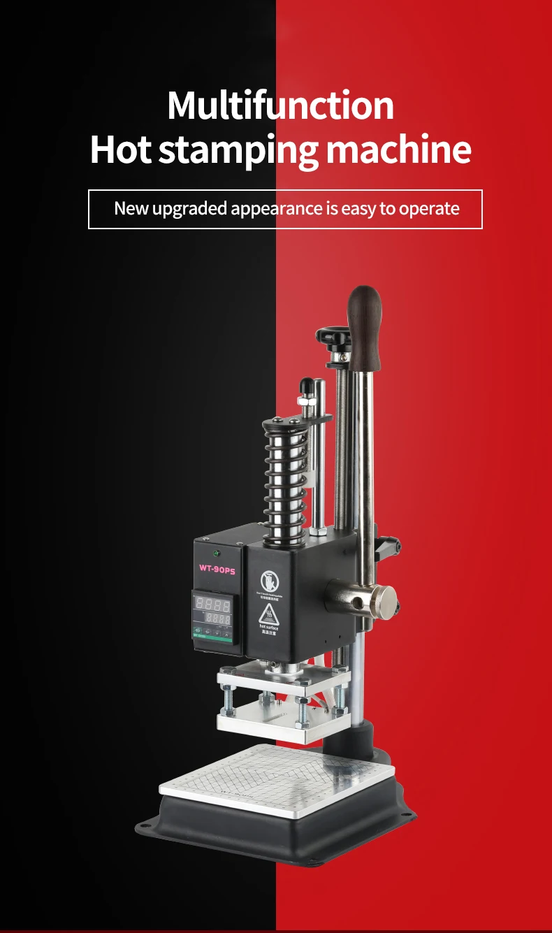 

Digital Hot Foil Stamping Machine Leather Embossing Heat Pressing Machine For Wood PVC Paper Custom Logo Stamp