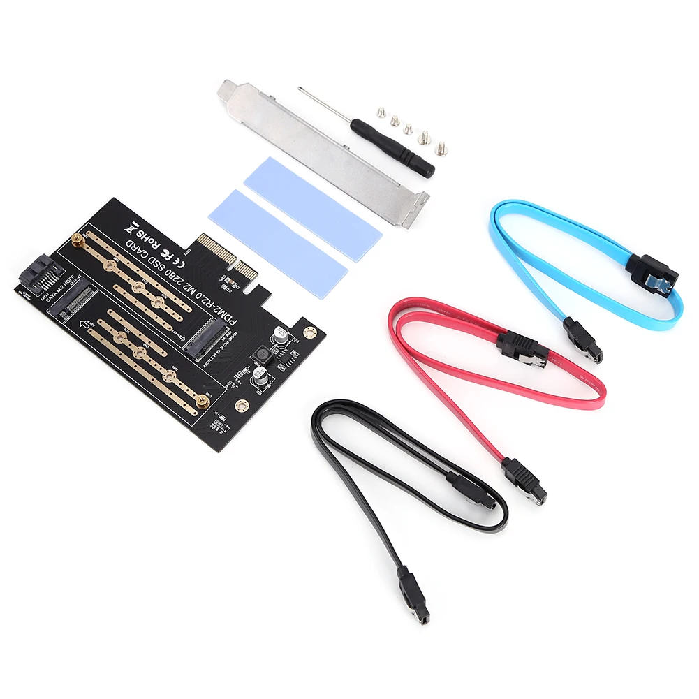 PCIE to M2/M.2 Adapter Add On Card SATA M.2 NVMe SSD NGFF PCI Express 3.0 X4 M Key +B M2 PCI-E | Компьютеры и офис