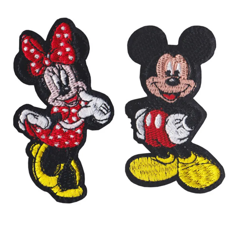 

Minnie Mouse Ironing Patches Disney Hot Mickey Transfers Clothing Patch Cartoon DIY Sewing Clothes Bag Decration Sticker Gift