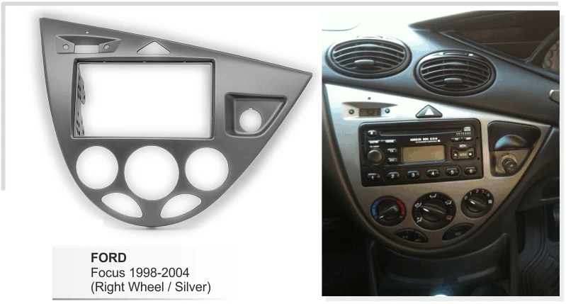 Двойная Автомобильная аудиорамка для Ford Focus MK1/Fiesta RHD стерео панель GPS комплект