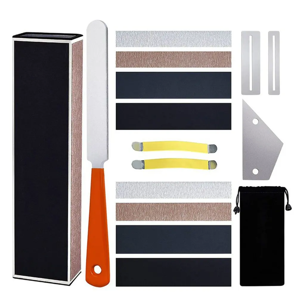 

Guitar Repair Maintenance Tools Kit Including Guitar Frets File + Leveling Ruler + 15CM Leveling Bar + String Separator