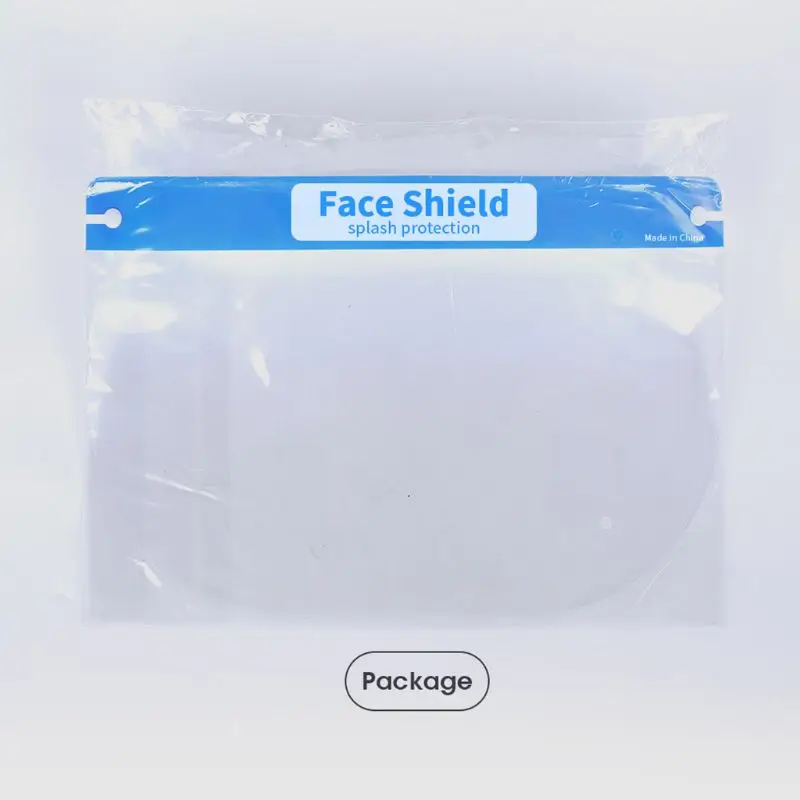 

Transparent Adjustable Full Face Shield Plastic Anti-Saliva Protective Mask