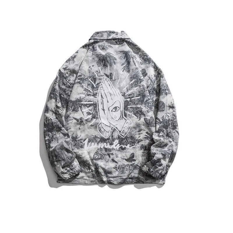 

2021 New autumn Hip Hop Varsity Jacket Youth clothing Personalized printing Loose Jackets Harajuku Coats Unisex Clothing