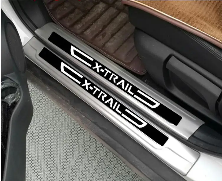 Накладка на дверной порог из нержавеющей стали для- Nissan X-Trail X Trail XTrail T32 приветствуется отделка педалей аксессуары для стайлинга автомобилей