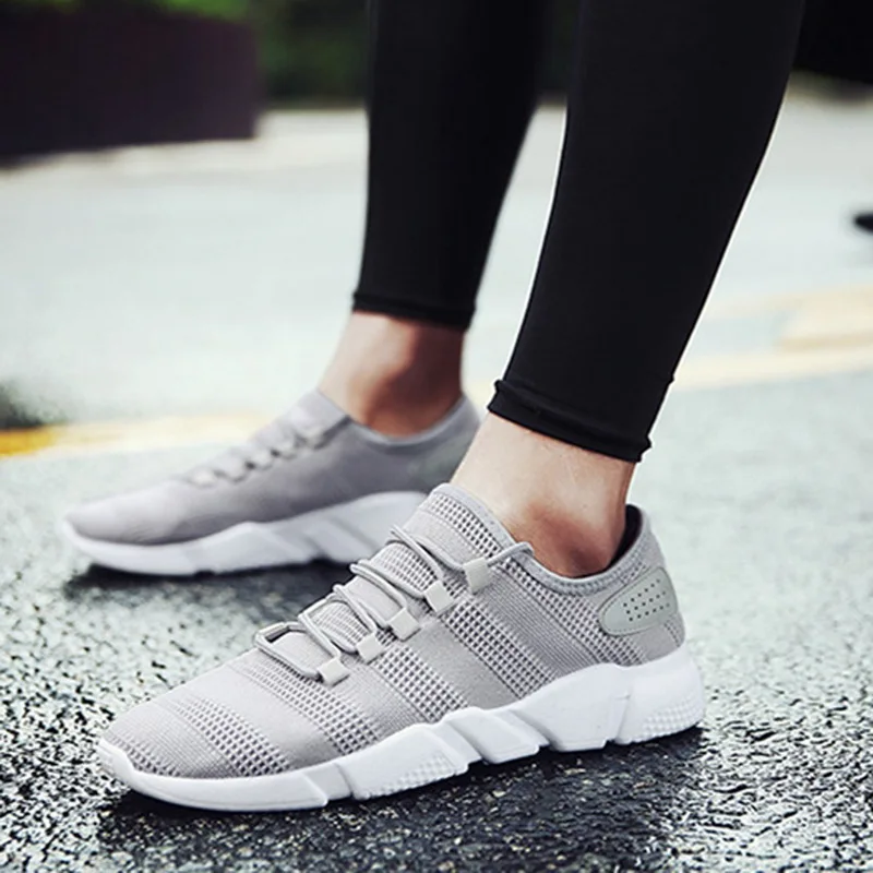 WENYUJH/мужские кроссовки; Вулканизированная обувь; дышащая повседневная нескользящая обувь; Мужская износостойкая обувь из сетчатого материала на шнуровке; tenis masculino