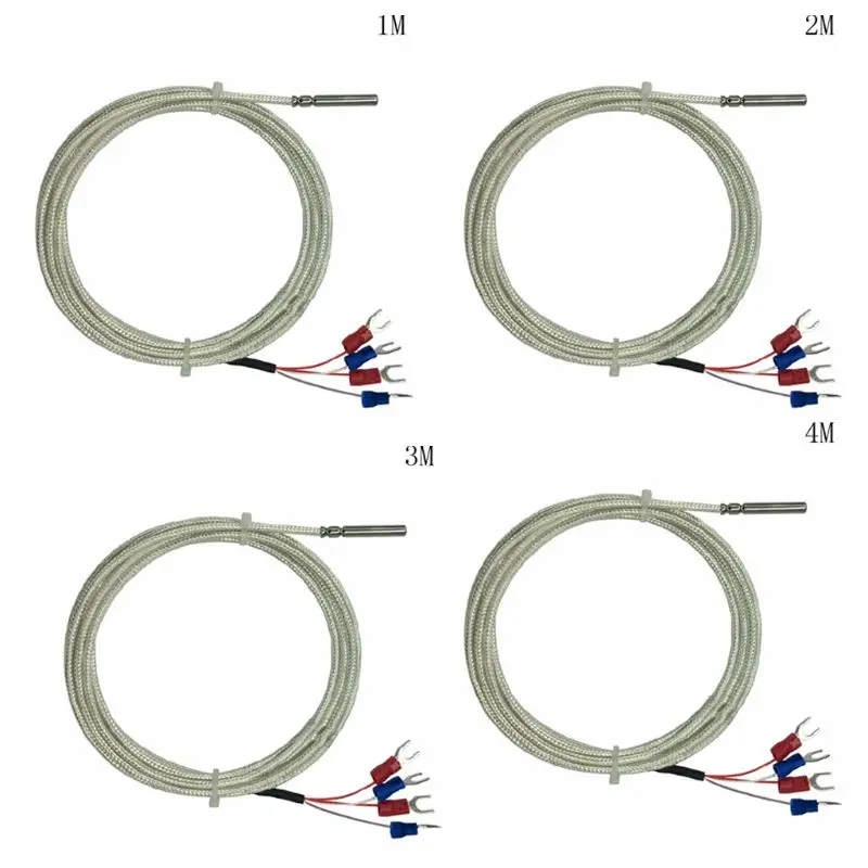 

Temperature Sensor Probe 3 Wires Cable Thermocouple Waterproof for Transmitter 77UD