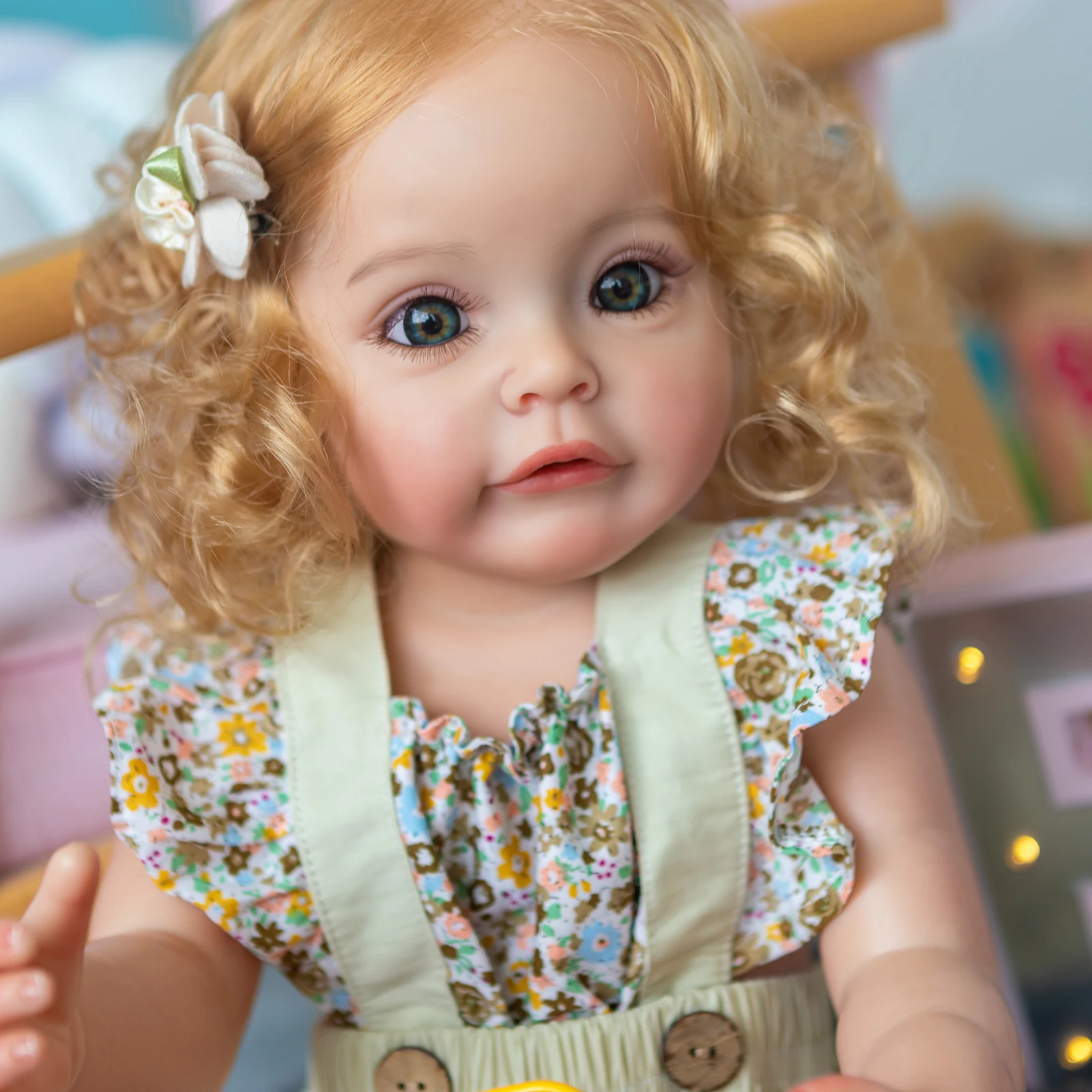 

Bebe reborn doll 55cm full Silicone reborn baby doll adorable Lifelike toddler Bonecas girl menina de surprice doll gift
