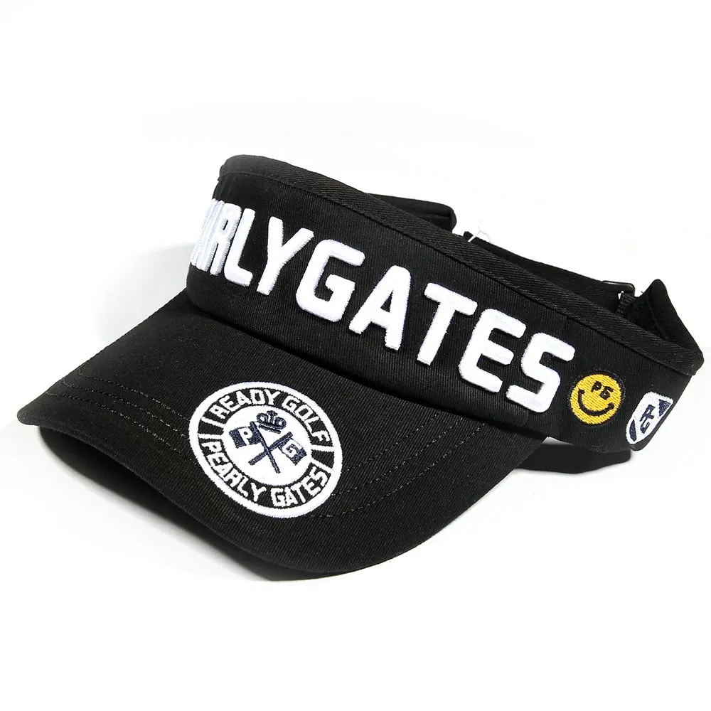 New Adjustable GP Golf Hat Without Top Caps Outdoor Sport Smiling Face Golf Hats Cotton Cap Pearly Gates Colorful
