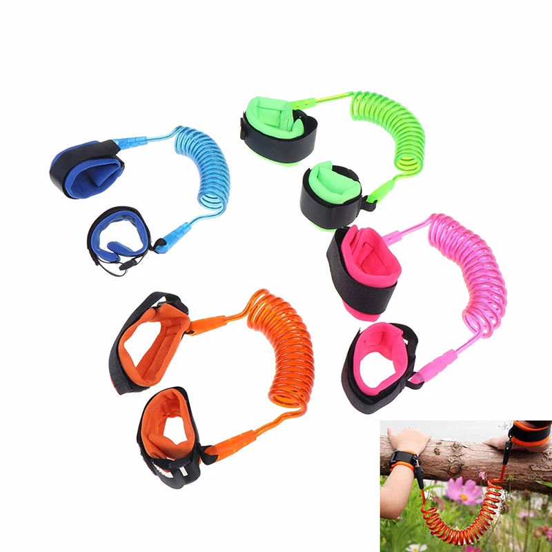 

1.5-2.5m Kids Safety Harness Adjustable Children Leash Anti-lost Wrist Link Traction Rope Baby Walker Wristband