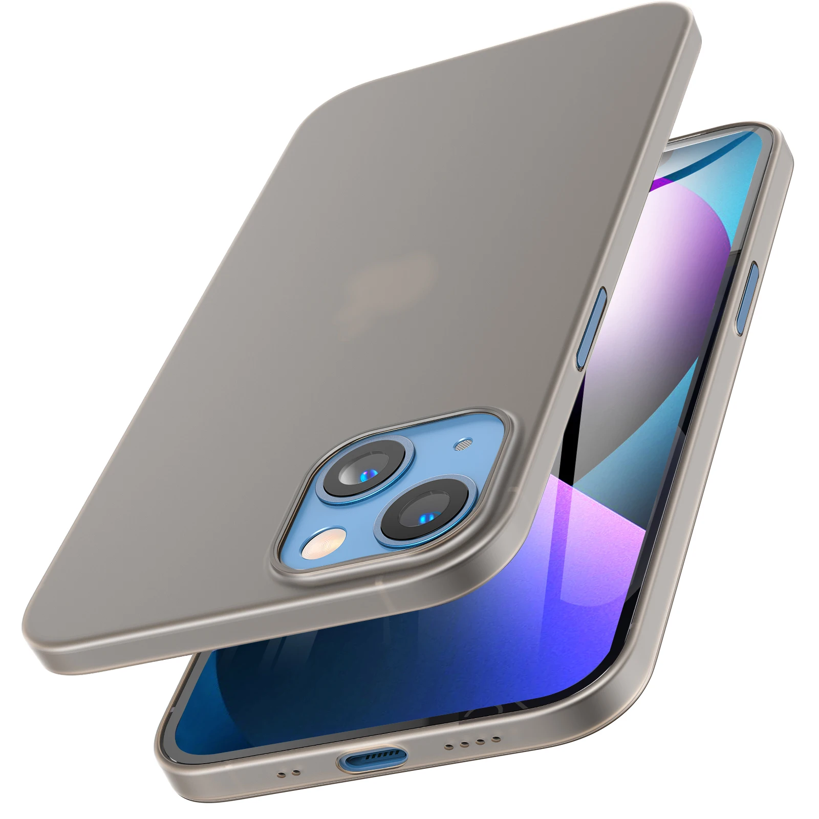 

TOZO IPhone Case for iPhone 13 Mini 5.4 Inch 0.35 mm Phone Protect Shell Mobile Phones Protection Cover