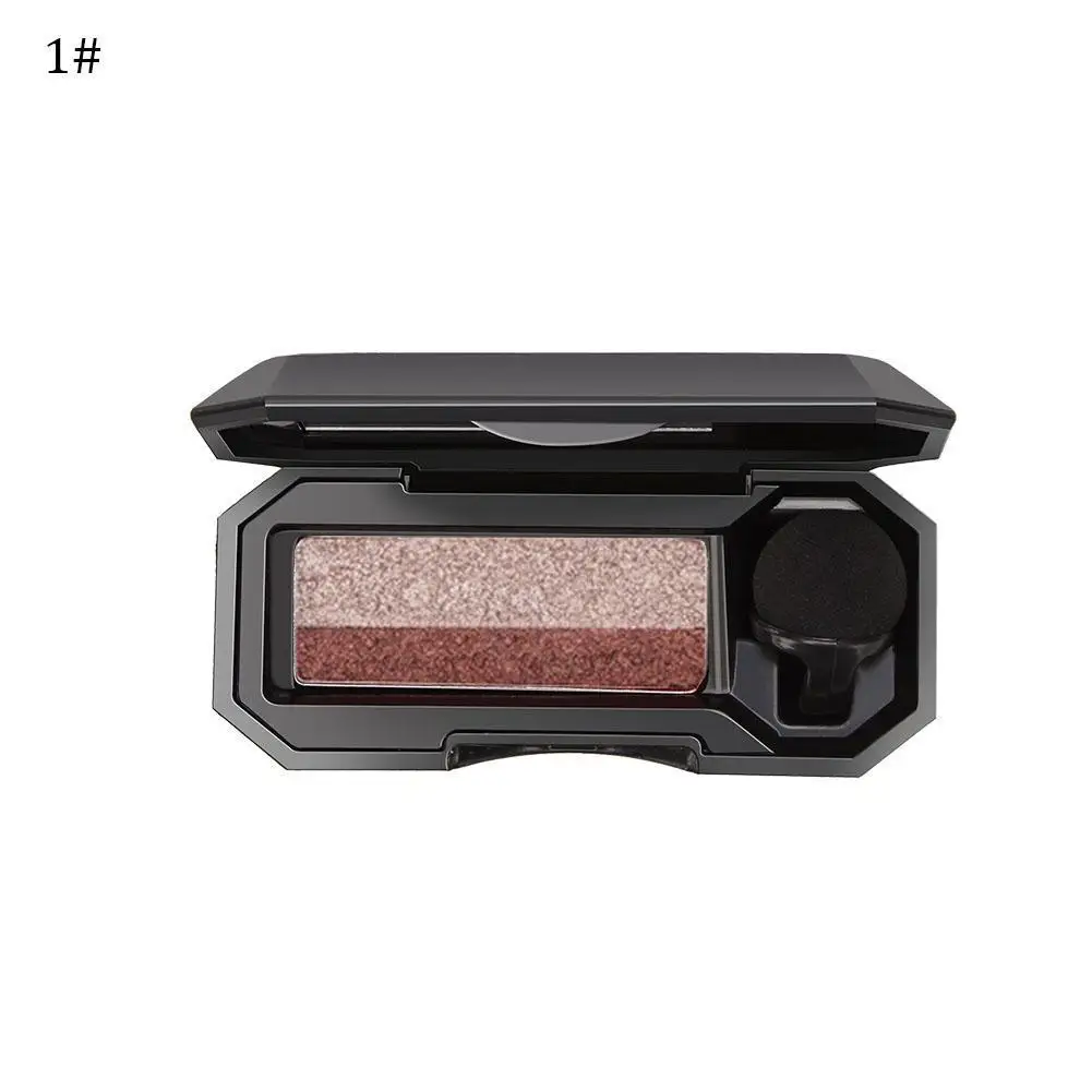

Girl Pink Eyeshadow Elastic Powdery Cosmetic Two Tone Glitter Charming Makeup Palette Eye Color Shadow Dual I9S4