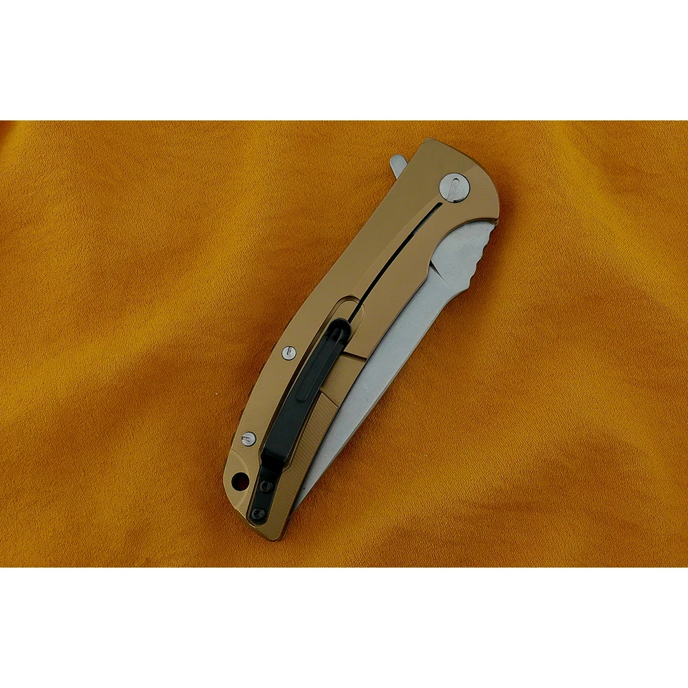 

Folding knife D2 blade steel handle outdoor tactical multi-function knife hiking hunting self-defense knife EDC tool