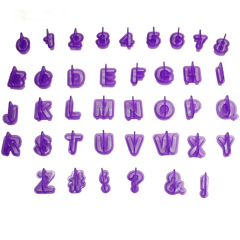 

Sugarcraft Uppercase Purple English Letters Plastic Multifunction Cake Moulds Biscuits Cut and Pressed Tools