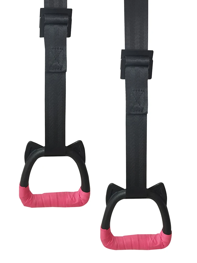 

Gymnastics Rings Non-Slip Bear 200KG Exercise Rings for Home Kids Gym Rings with Long Buckles Straps Workout For Home