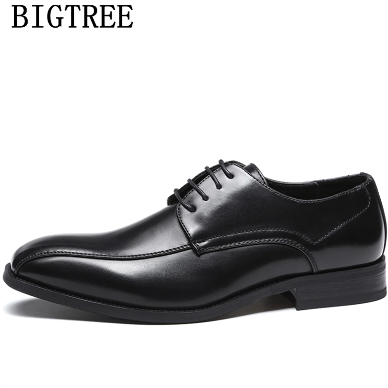 Нарядные туфли для мужчин классическая итальянская брендовая деловая обувь