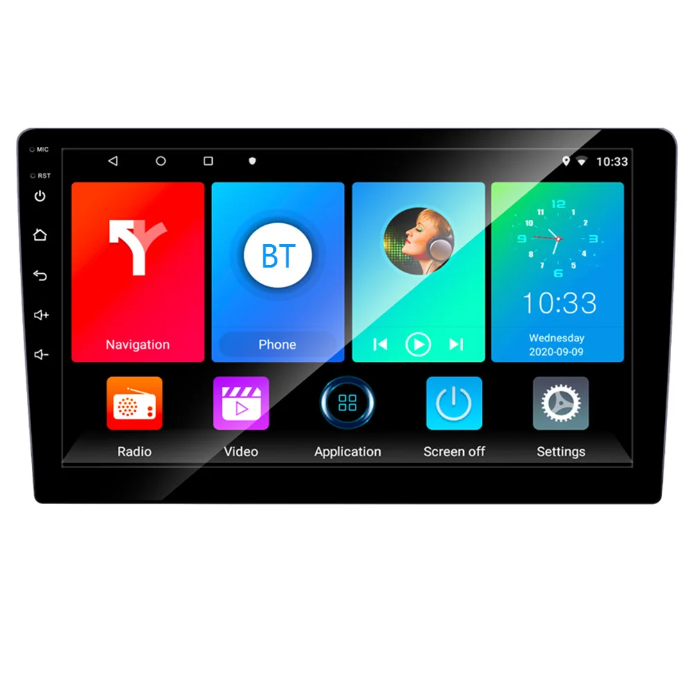 

2021 Latest Map Sat Automobile Android 9.1 Head Unit 2GB RAM 32GB ROM 9 inch GPS WiFi Bluetooth-compatible Radio Reicever