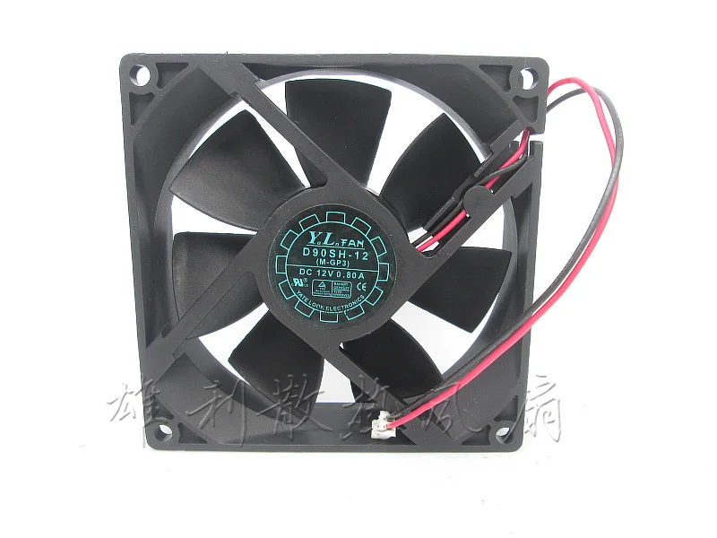 

Новый D90SH-12 9025 12 В 0.80A 9 см 2 провода защита двигателя охлаждение