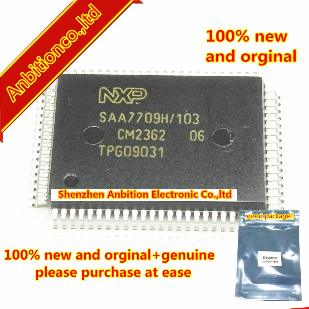 2 шт. 100% новый и оригинальный SAA7709H/N103 SAA7709H103 SAA7709H QFP80 В наличии|Комплекты