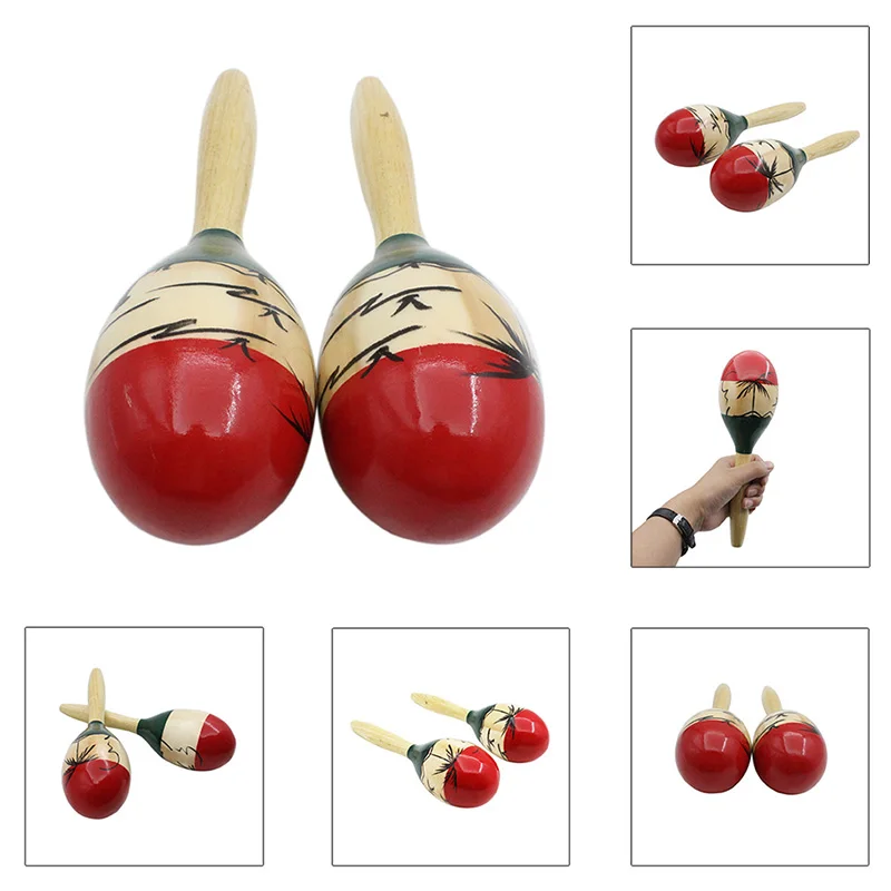 Деревянные тропивечерние перкуссионные шейкеры Maracas деревянный песочный