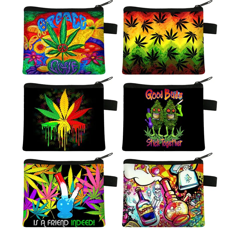 

Кошелек для монет с забавным дымчатым принтом, Женский тоут, кошелек, портативный кошелек на молнии для карт, миниатюрный кошелек для хранен...