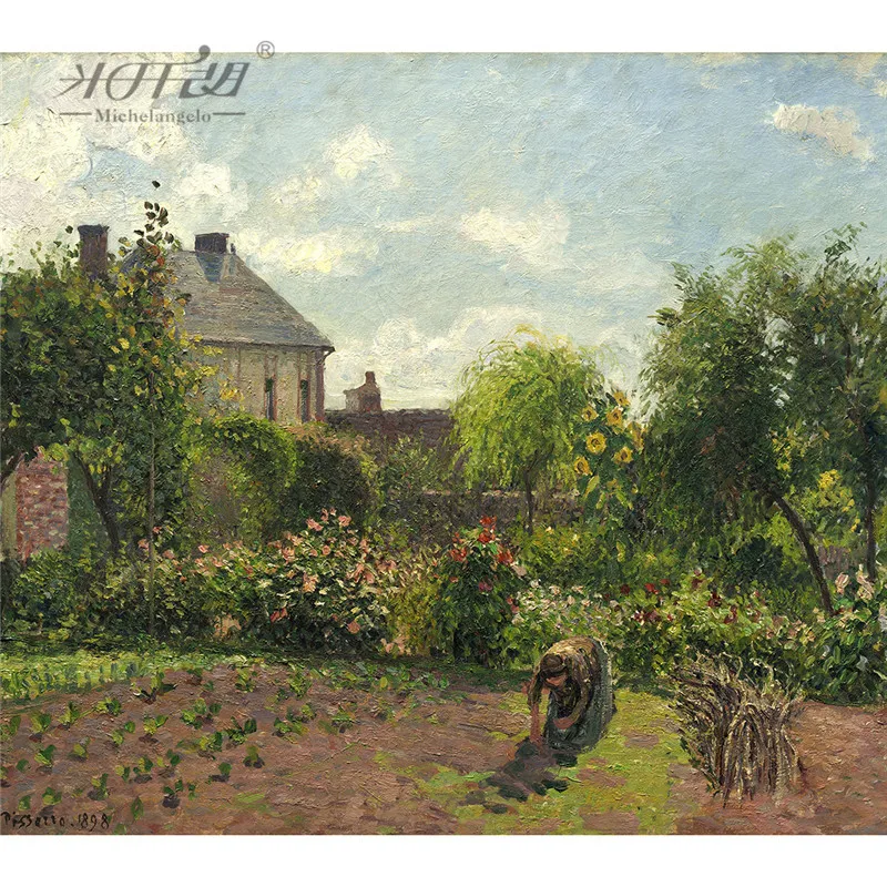 Деревянный пазл микеланжело 500 деталей Камилла Писсарро Сад художника в Eragny