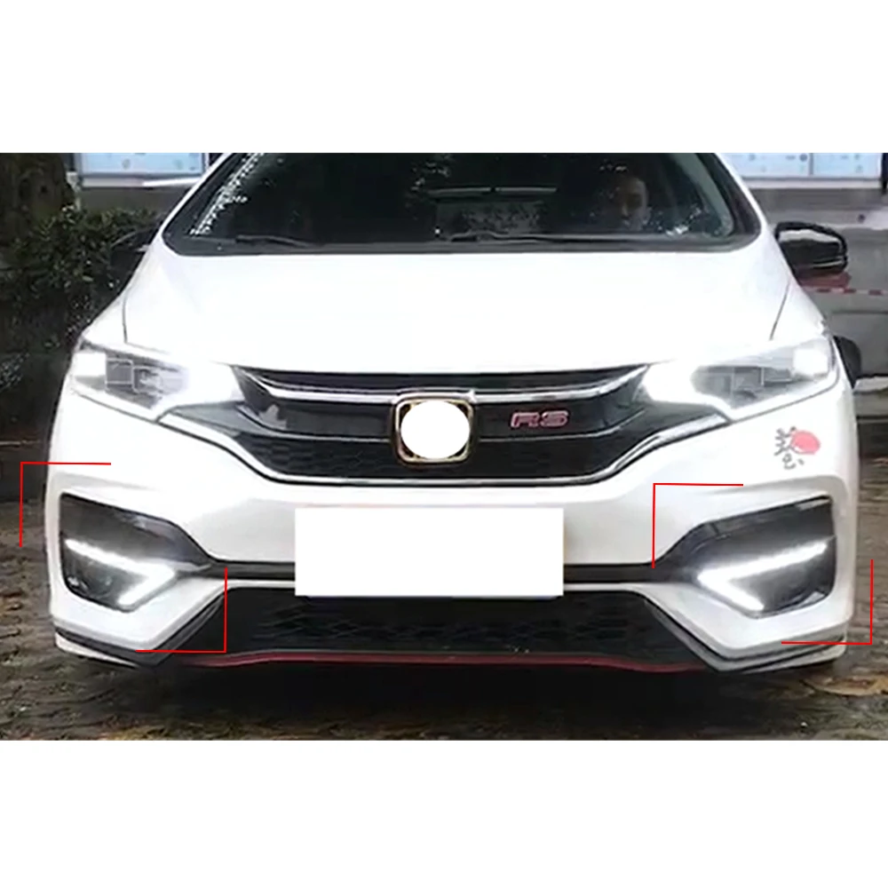 2 шт. для Honda Fit Jazz Sport RS 2018 2019 отложным воротником желтый сигнал реле