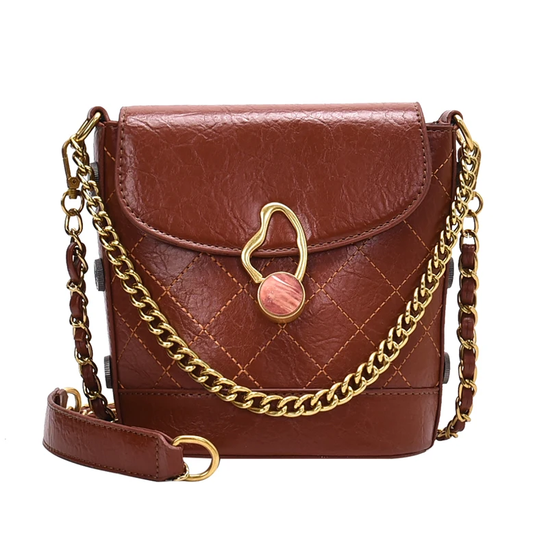 2019 женские клетчатые сумки через плечо из искусственной кожи Женские однотонные