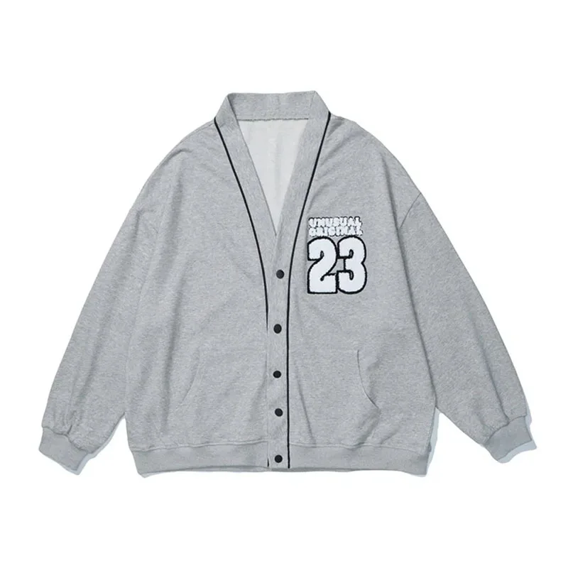 

Long sleeve Y2k Two sides Letter embroidery women's top Harajuku oversized sweatshirt Women's jacket zip V-neck korean fashion