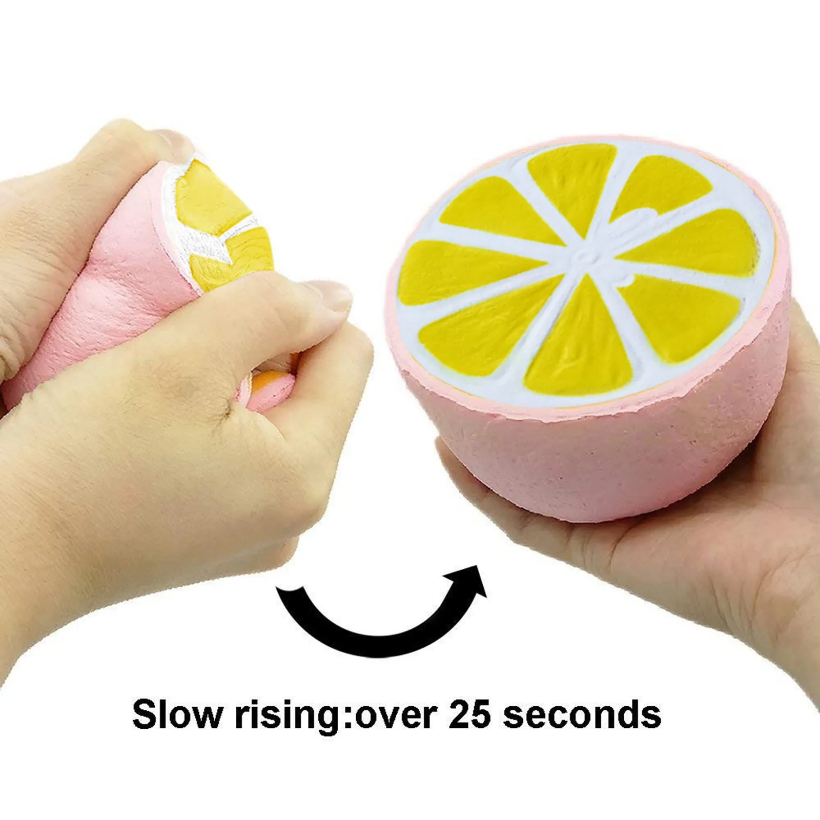 

4.3 Jumo Half Lemon Suoer Slow Rising Scented Charms Stress Toy Gift