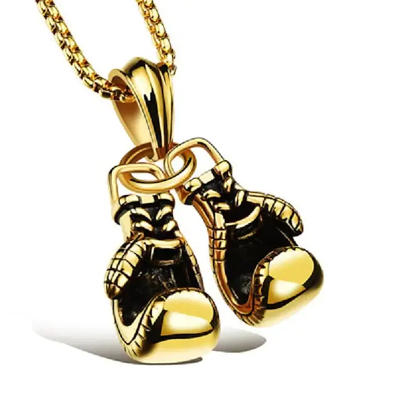 

Men's Pendant Necklace Chain Necklace Stylish Foxtail chain Dookie Chain Boxing Gloves Stylish European Hip-Hop Hip Hop Alloy Bl